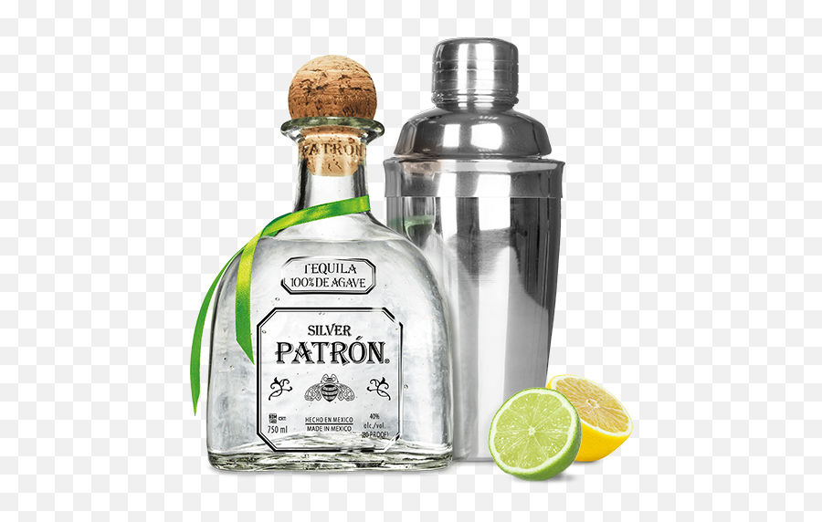 Patron Silver Blanco Tequila - Patron Tequila Png,Tequila Bottle Png