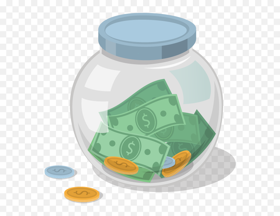 Money Jar Clip Art Png Image With No - Money Jar Png,Tip Jar Png