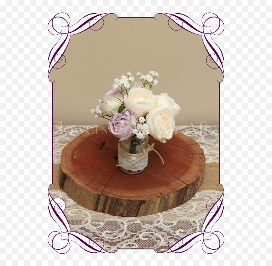 Download Lilac Mauve And Cream Peony - Flower Bouquet Png,Baby's Breath Png