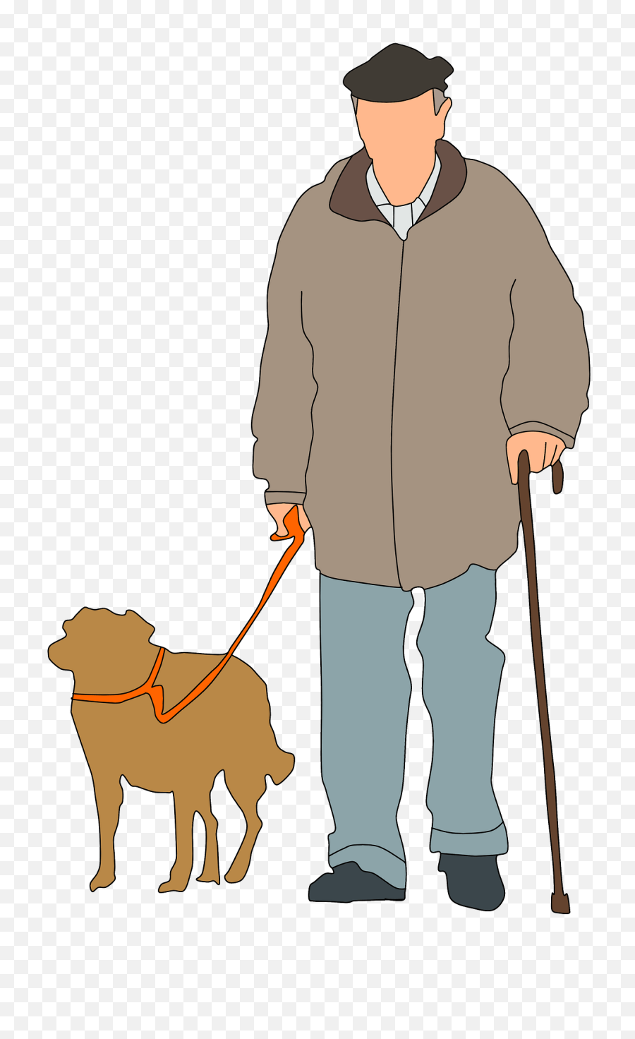 Guy Walking Png - Man Walking Dog Png Clipart Old Man And Person Walking Dog Silhouette,Man Walking Png