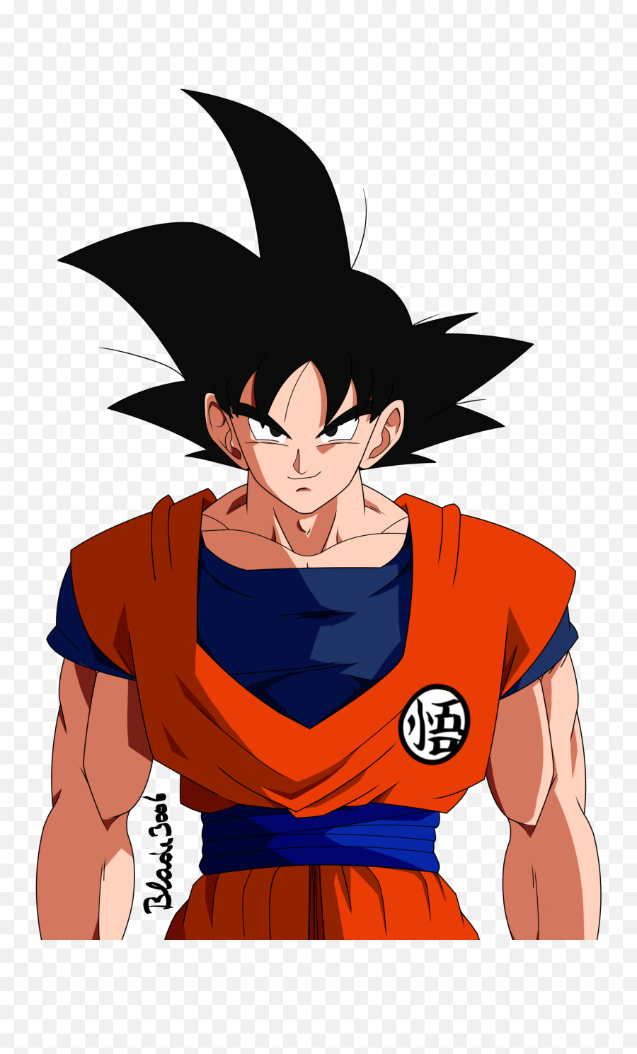 Download Hd Goku Art Android 18 Drawing - Drawing Goku Dark Drawing Easy Png,Android 18 Png