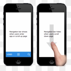 Mobile - scrollupbar Users use their thumbs to and Weather Design For App png
