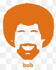 Bob Ross Clip Art - Outline Bob Ross Drawing Png,Bob Ross Png