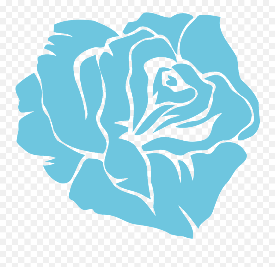 Rose Vector Png - Vector Blue Rose Png,Blue Rose Png