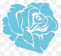 Rose Vector Png - Blue