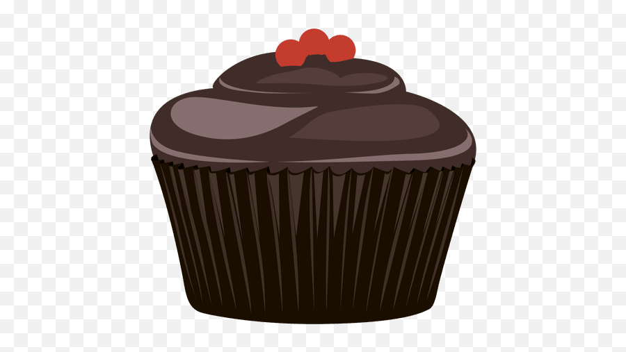 Chocolate Cupcake Illustration - Red Velvet Cake Png,Cupcake Png
