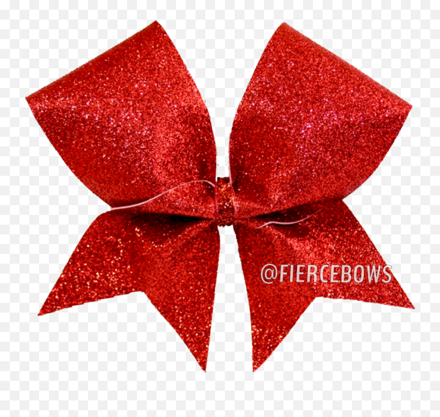 Glitter Cheer Bow - Motif Png,Red Glitter Png
