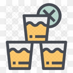 Shots Icon Of Colored Outline Style - Png