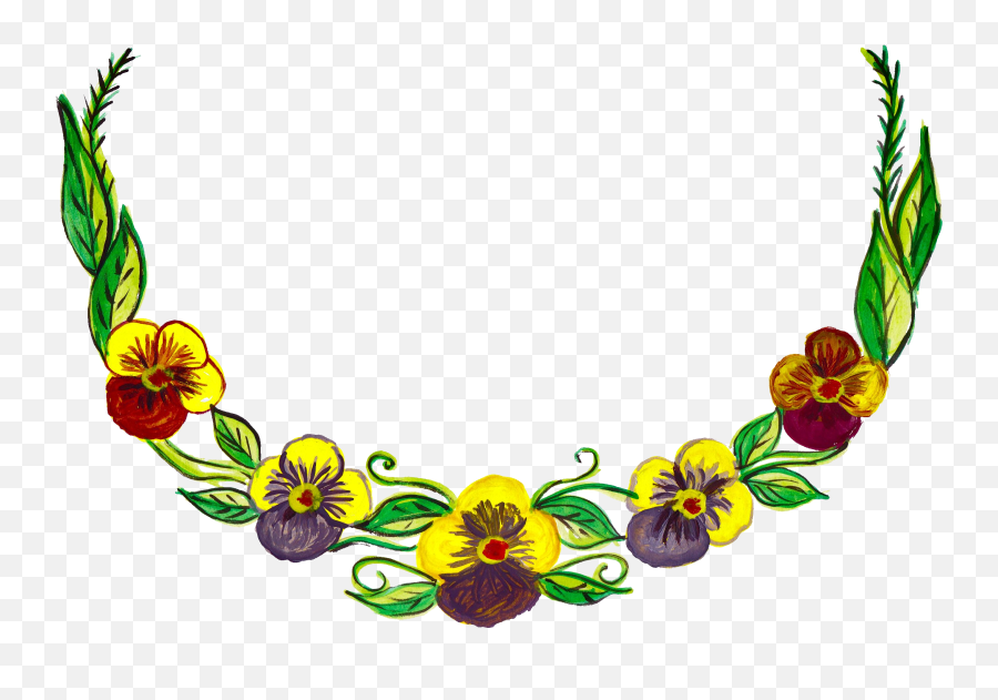 Flower Wreath Painting Transparent - Flower Wreath 2 Png,Watercolor Wreath Png
