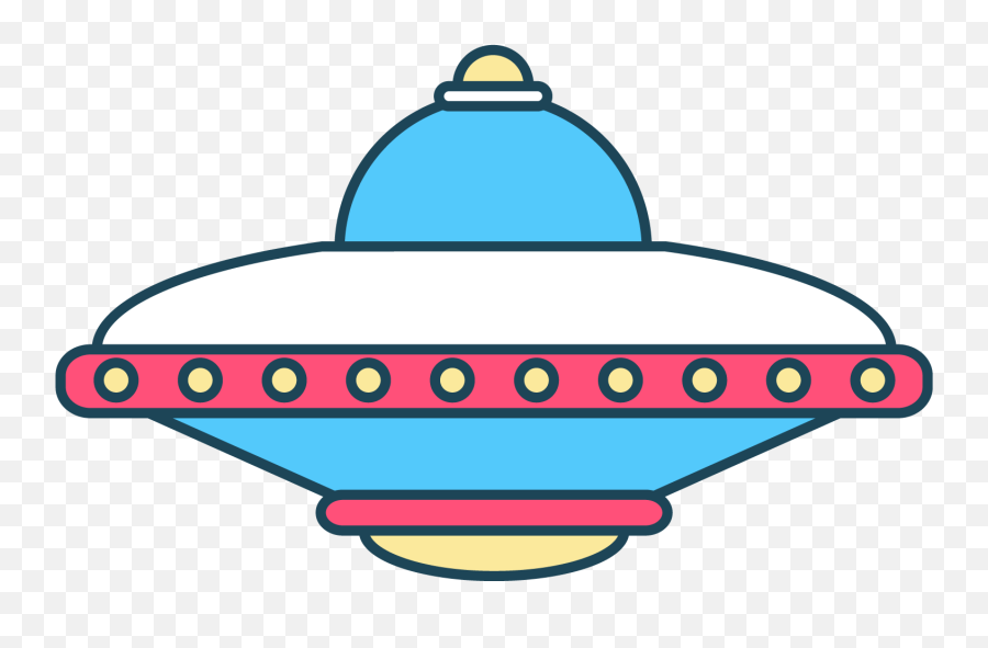 Spaceship Clipart Ufo - Colorful Space Ship Png Blue Ufo Cartoon Png,Space Ship Png