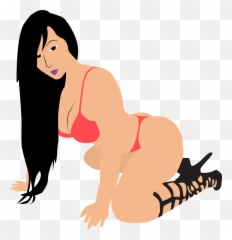 Red Bikini Sexy Woman Vector - Girl In png