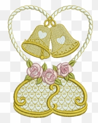 The Gallery For U003e Golden Wedding Bells Png - Needlework
