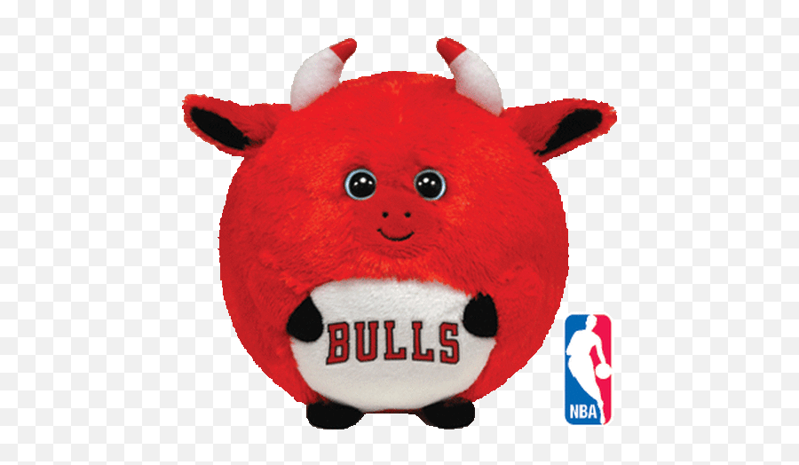 Chicago Bulls Small Beanie Ballz By Ty Inc - Chicago Bulls Beanie Baby Png,Chicago Bulls Png