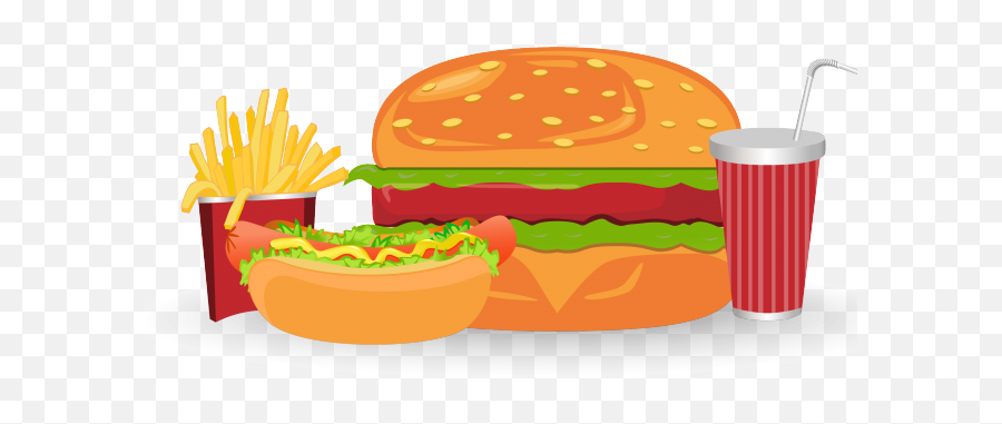 Meal Clipart Burger - Burger Meal Clipart Png,Burger Bun Png