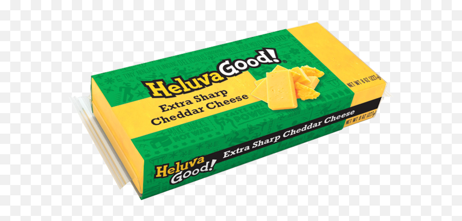 Heluva Good Extra Sharp Cheddar Cheese - Horizontal Png,Shredded Cheese Png