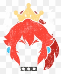 Vintage Red Hair Princess Bowsette - Automotive Decal Png,Bowsette Png