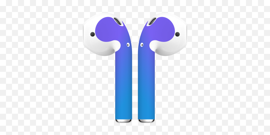 Download Airpod Skin Purple 2 - Green Airpods Png Image With Airpods Blue Green Png,Airpod Transparent Background