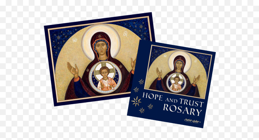 Our Lady Of Hope Icon U0026 Trust Rosary Cd Combo - Religious Item Png,Dvd Combo Icon
