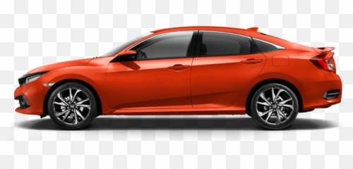 Brian Hilton Honda - New Vehicles Civic Sedan Side Orange png