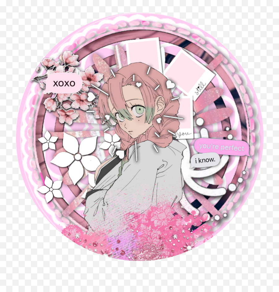 Icon Part1 Animegirl Anime Sticker By Frannie Douman - Girly Png,Pink Anime Girl Icon