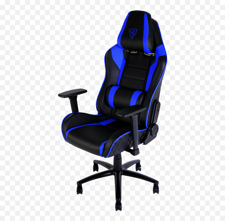 Png Blue Gaming Chair Dxracer Black Hq - Gaming Chair Transparent Background,Gaming Chair Png