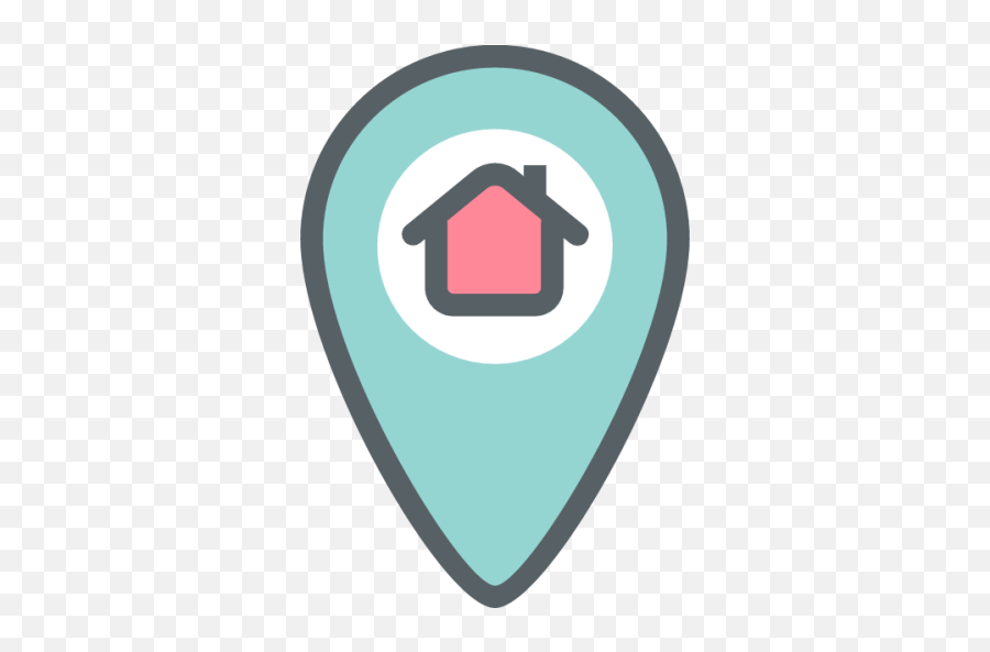 Map Pointer Icon - Language Png,House Icon In Circle