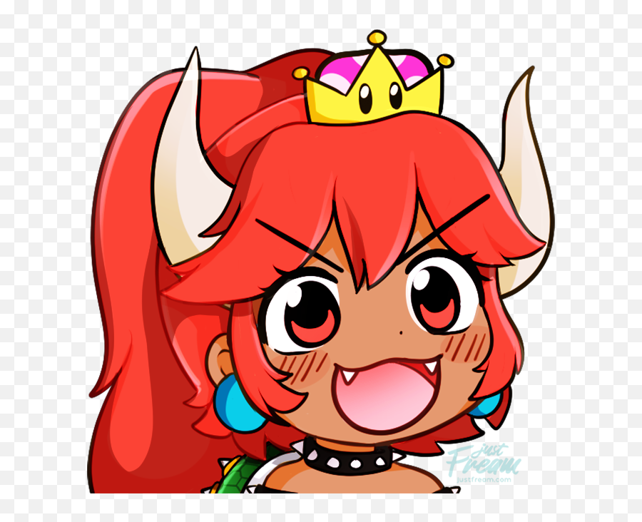 Im Jumping Onto The Bowsett - Bowsette Chibi Face Png,Red Eye Meme Png