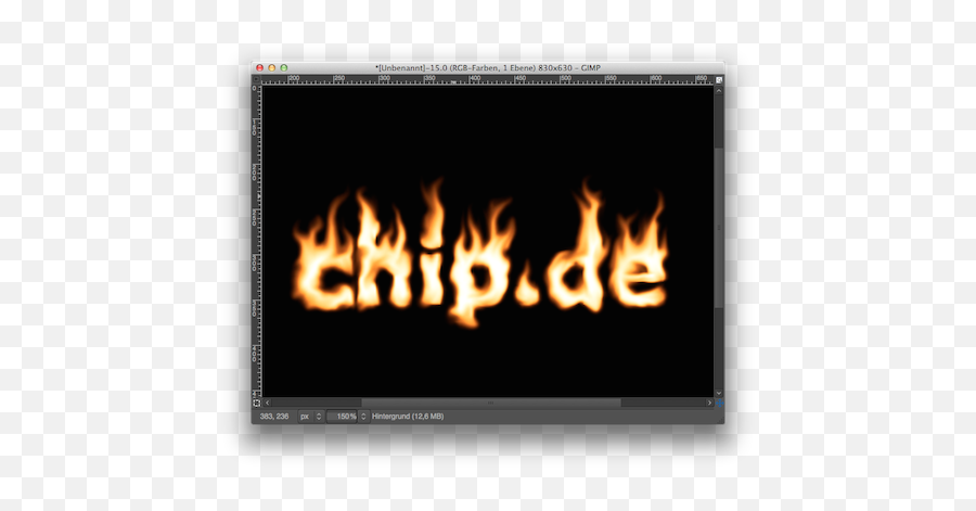 Flammenschrift Mit Gimp - So Gehtu0027s Chip Vertical Png,Icon Erstellen Gimp