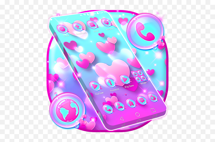 Girly M For Girls - Android The App Store Love Bubble Launcher Theme Png,Zwart Icon Adw