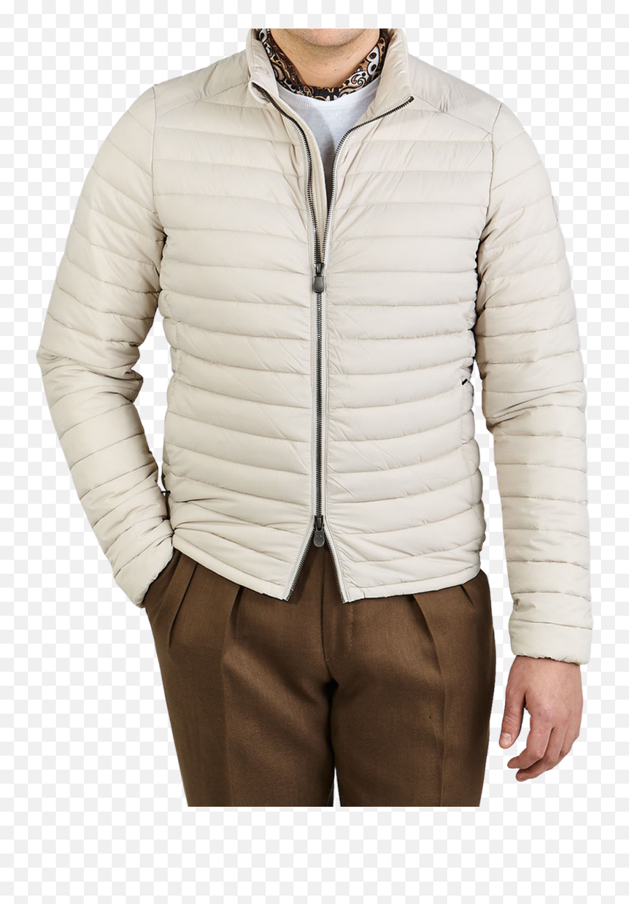 Light Beige Technical Down Alexander Jacket - Save The Duck Alexander Beige Png,Icon Strong Arm Jacket