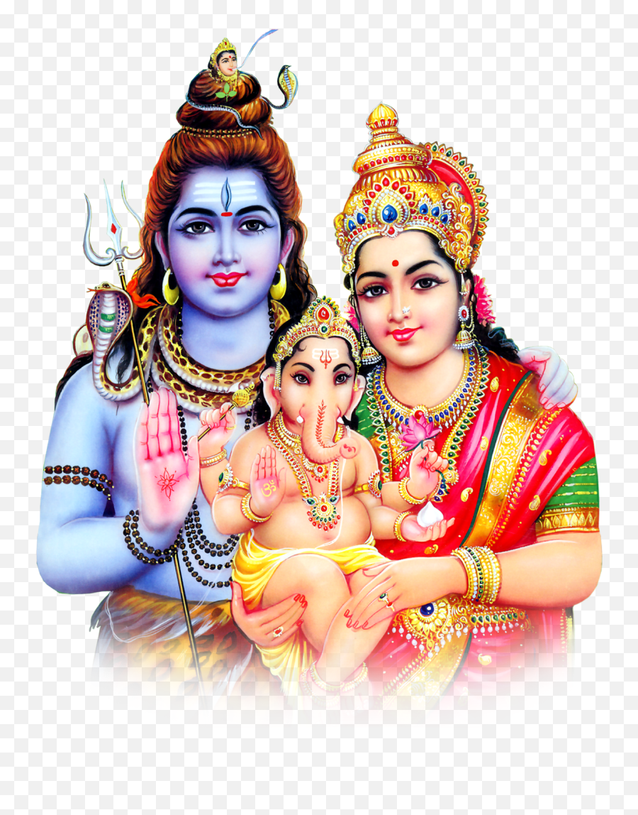 Hd Transparent Hindu God - Shiva Parvathi Images Png,Ganesh Png