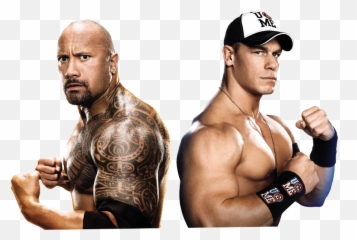 John Cena The Rock - And png