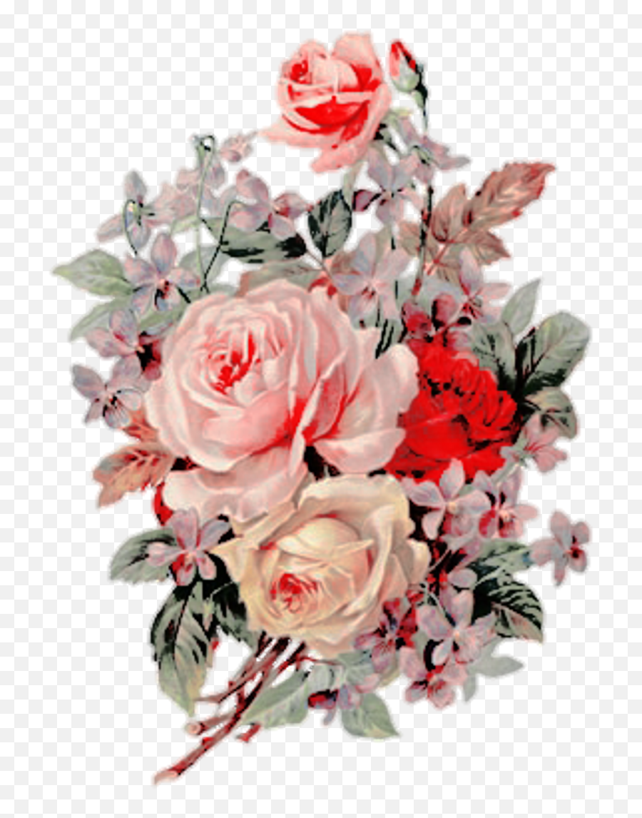 Download Flowers Red Pink Vintage Overlay Overlays - Flower Overlays For Edits Png,Flowers Transparent