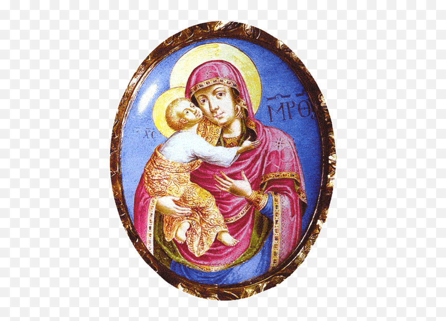 The 18th U2013 Early 20th Century Trinity Enamel Sergiev Posad - Religious Item Png,Vladimir Icon