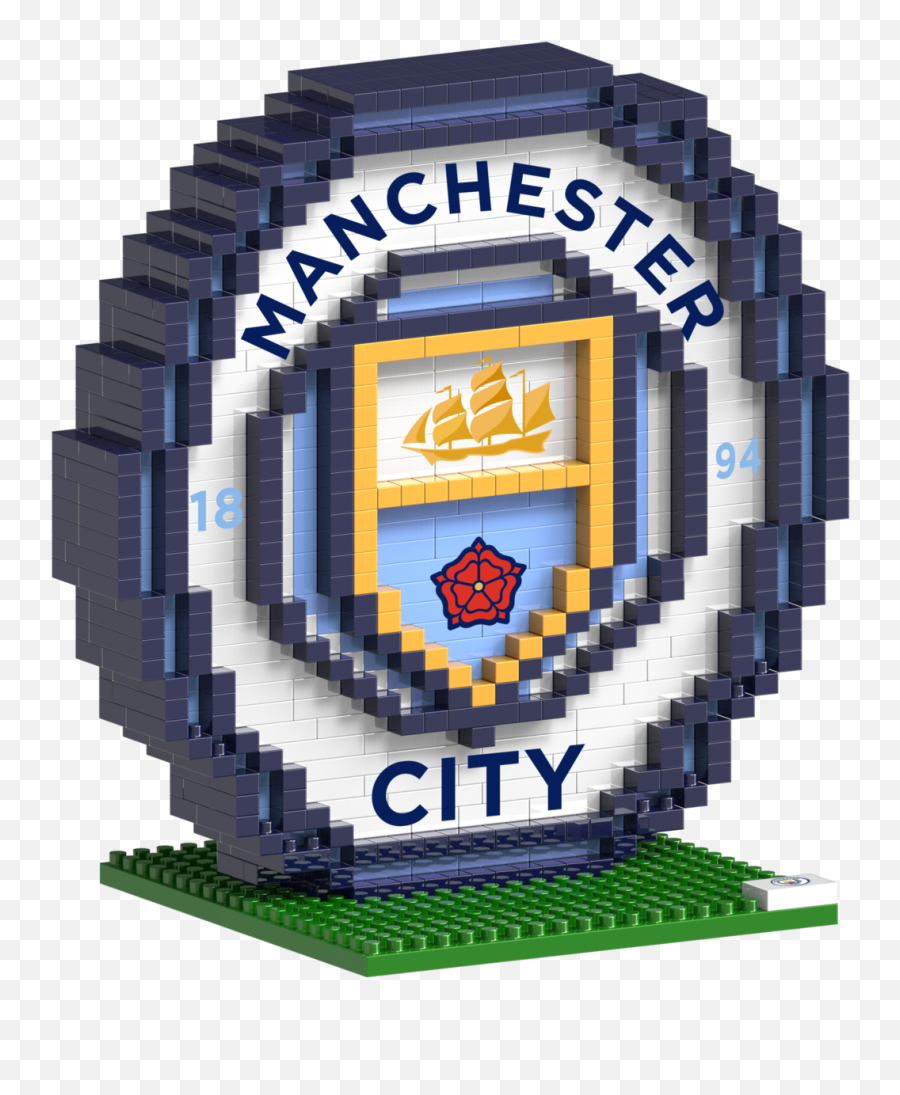 Brxlz Manchester City Fc Team Logo 3d - Lego Man City Png,Lego City Logo