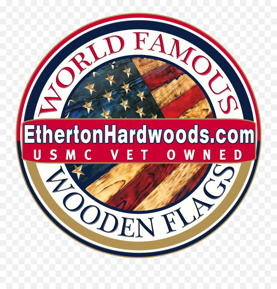 Wooden American Flag Veteran Owned Usa Made Etherton - American Png,Small Us Flag Icon