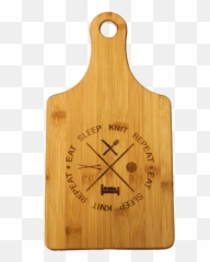 Natural Bamboo Cutting Board Cheese - Wine Eat Knit Sleep Repeat By Handsome Fibers Plywood Png,Cutting Board Png