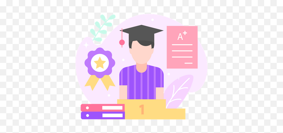 Course Illustrations Images U0026 Vectors - Royalty Free Square Academic Cap Png,Prison School Folder Icon