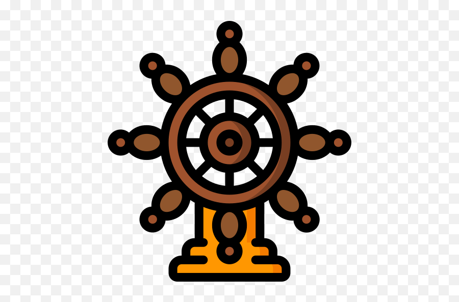 Ship Wheel - Free Transportation Icons Stock Illustration Png,Ships Wheel Icon