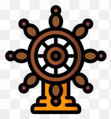 Ship Wheel - Free transportation icons Stock Illustration png