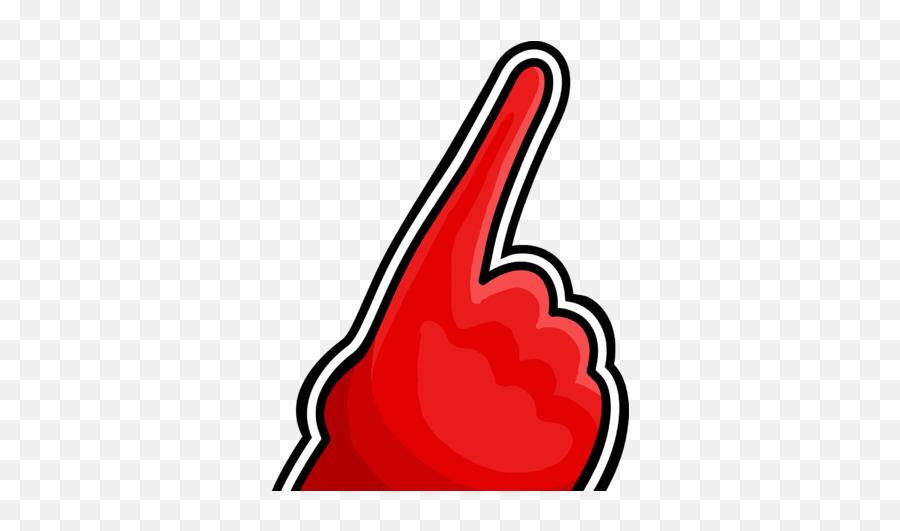 Club Penguin Rewritten Wiki - Finger Pointing Red Png,Foam Finger Png