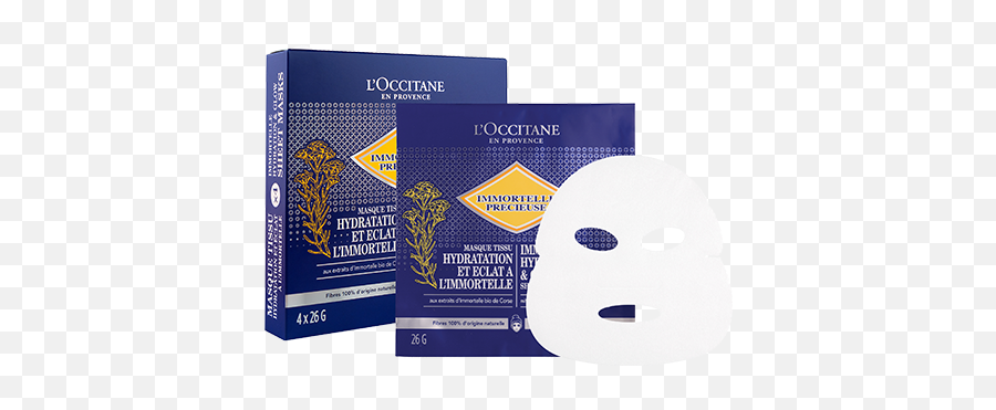 Immortelle Hydration U0026 Glow Sheet Mask - L Occitane Immortelle Hydration Glow Sheet Mask Png,Sheet Of Paper Png