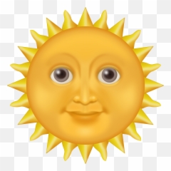 Sun Emoji Png Transparent 8 Image - Emoji Iphone Png