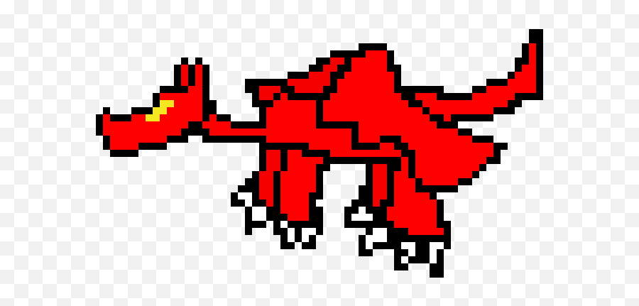 Fire Dragon Wings Flap Pixel Art Maker - Pixel Art Flapping Wings Png,Dragon Wings Png