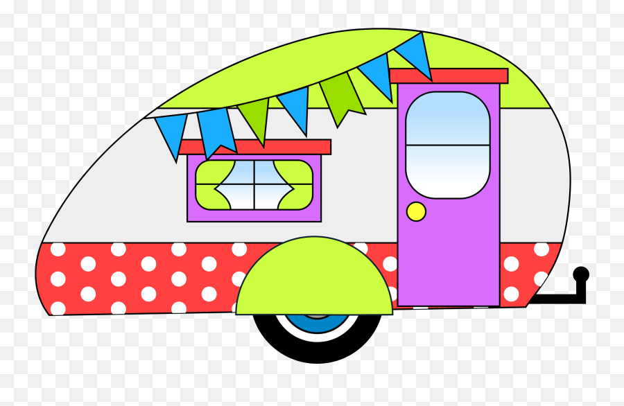 Vintage Camper Transparent Png - Retro Camper Van Clipart,Camper Png