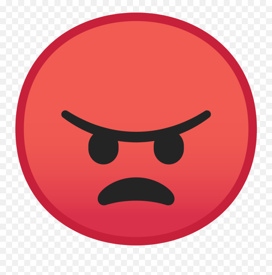 Download Angry Face Icon - Angry Red Emoji Png Full Size Circle,Face Icon Png