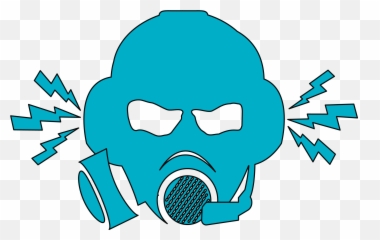 Skull Gas Mask Png Clipart - Clip Art,Gas Mask Png