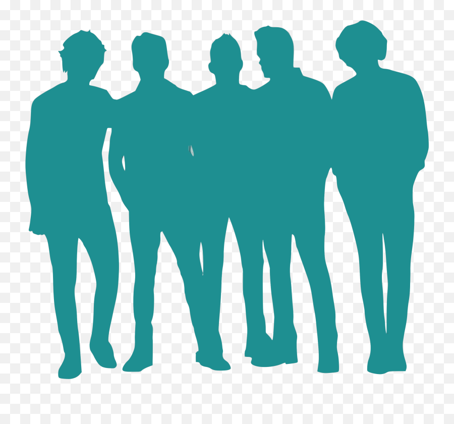 Clip Freeuse Library Silhouette - Group Silhouette People Icon Png,Group Silhouette Png