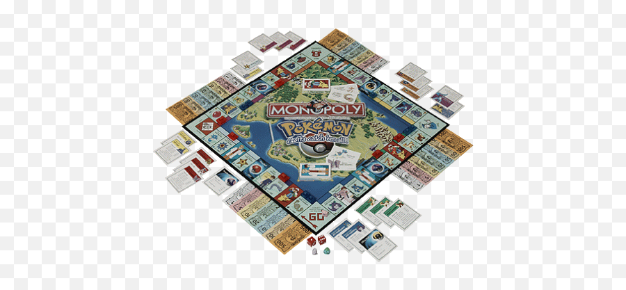 Monopoly Pokémon Edition 1999 - Bulbapedia The Community Pokemon Monopoly Board Png,Monopoly Money Png