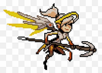 Overwatch Sprite Sprays Mercy - Pixel png